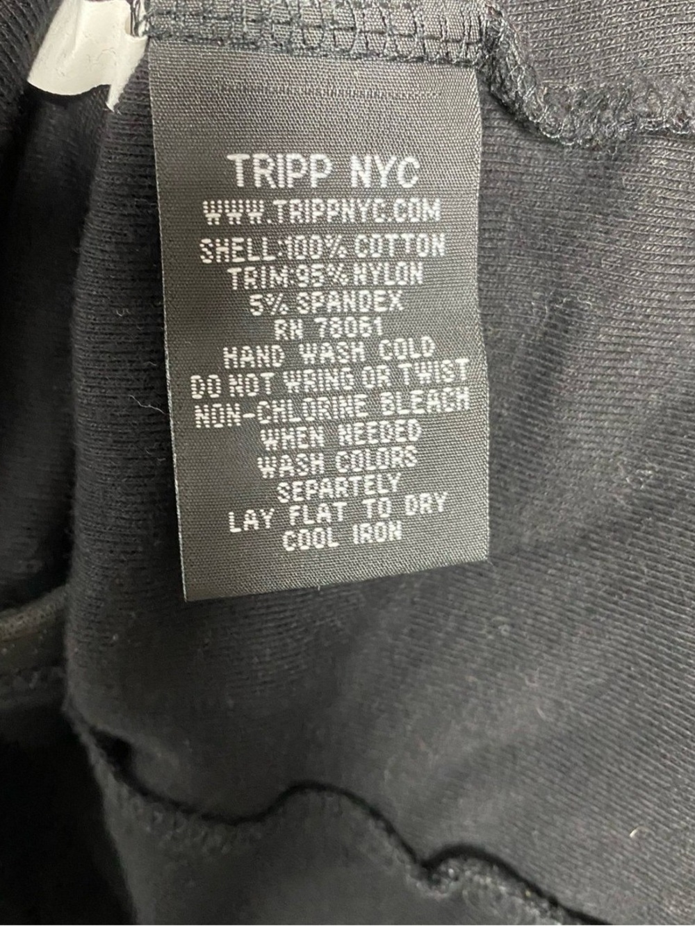 VINTAGE Tripp NYC Y2K Mesh Flare Sleeve Hoodie Goth Black Zip Up - Picture 5 of 9